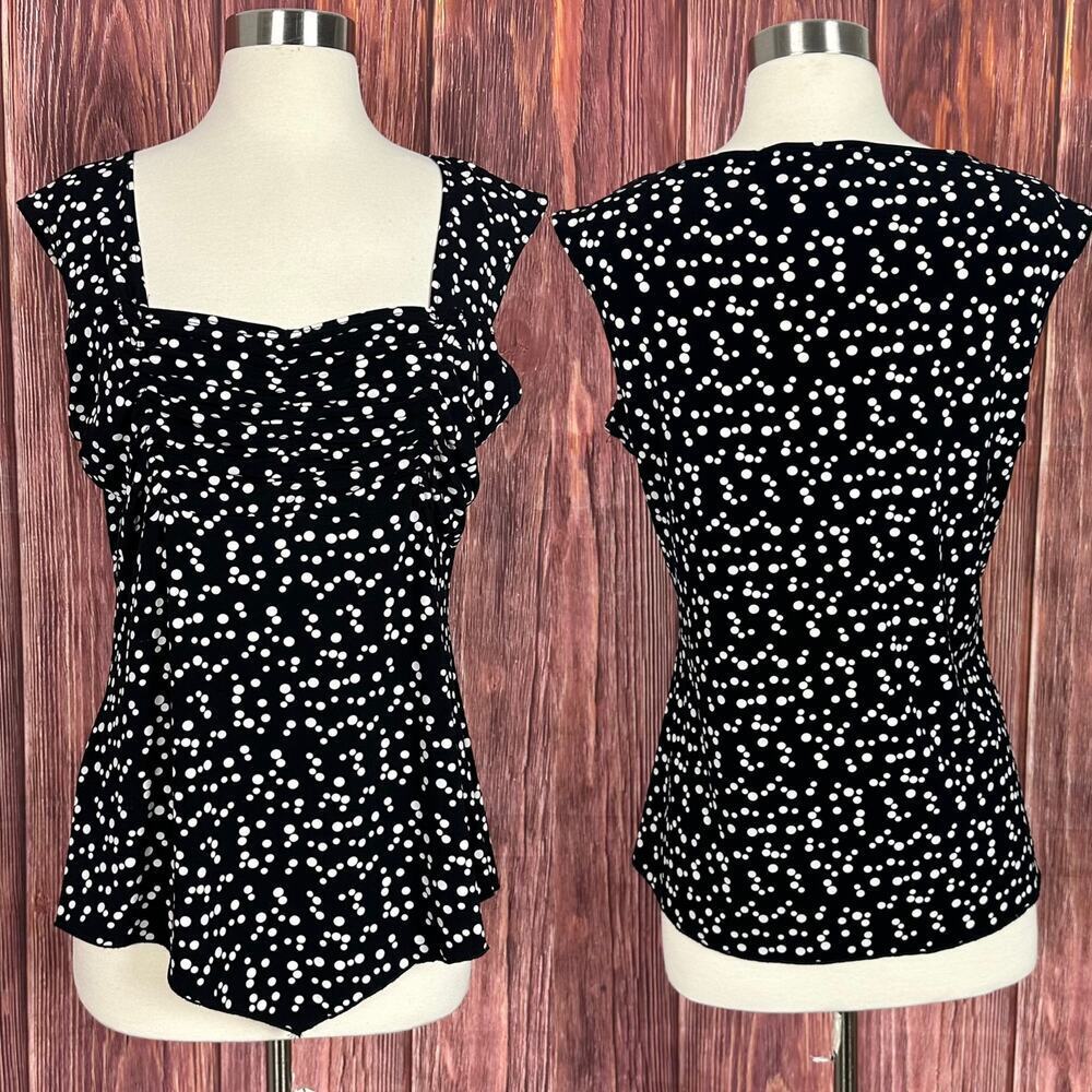 Y2K‎ VTG Rachel Rachel Polka Dot Top Sleeveless Babydoll Womens Size Large